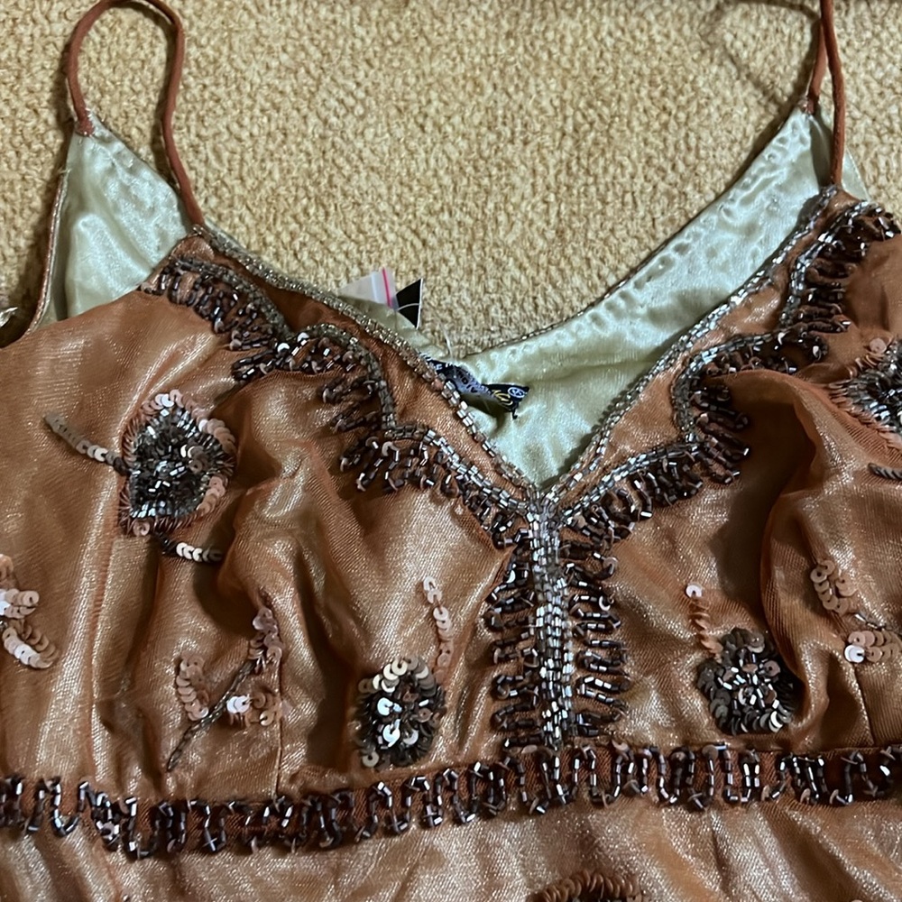 Brown Fairycore Beaded Cami - Picture 3 of 6